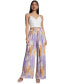 ფოტო #4 პროდუქტის Women's Pleated Wide-Leg Pants