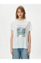 Kadın T-shirt Kırık Beyaz 4sak50110ek