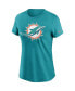 Футболка Nike женская с логотипом Aqua Miami Dolphins Eссеншил Голубой, S - фото #3