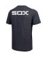 Фото #2 товара Men's Navy Chicago White Sox Throwback Logo Tri-Blend T-shirt
