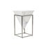 Side table DKD Home Decor White Silver Metal Marble 36 x 36 x 60 cm