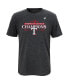 ფოტო #2 პროდუქტის Big Boys Heather Charcoal Texas Rangers 2023 American League Champions Locker Room T-shirt