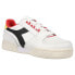 Фото #2 товара Diadora Davis Leather Lace Up Mens White Sneakers Casual Shoes 177354-C9454