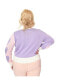 ფოტო #1 პროდუქტის Plus Size Pink & Lavender Hearts Cardigan