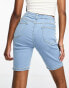 Фото #2 товара DTT Petite skinny denim shorts in light wash blue