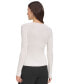 Фото #2 товара Women's Ribbed Zip-Front Sweater