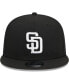 Фото #3 товара Men's Black San Diego Padres Trucker 9FIFTY Snapback Hat