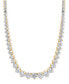 Lab Grown Diamond Graduated 16-1/2" Collar Necklace (15 ct. t.w.) in 14K White Gold or 14k Yellow Gold