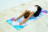 Фото #4 товара Yoga Design Lab Travel Yoga Mat 1.5 mm | Thin, Non-Slip, Foldable, Lightweight, Mat/Towel, Machine Washable | with Carry Strap