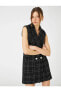 Фото #2 товара Платье Koton Мини безрукавка с поясом из шерстяного смеси