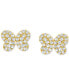 ფოტო #5 პროდუქტის Diamond Pavé Butterfly Stud Earrings (1/5 ct. t.w.) in 10k White, Yellow or Rose Gold