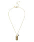 Фото #1 товара COACH quilted C Tag Pendant Necklace