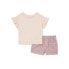 Фото #1 товара 2PCS Easy-Peasy Baby and Toddler Girls Ruffle Tee and Shorts Set 4T Multi-Color