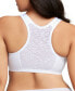 Women's Full Figure Plus Size Complete Comfort Wirefree Cotton T-Back Bra