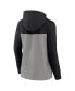 Women's Black, Gray Chicago White Sox Take The Field Colorblocked Hoodie Full-Zip Jacket