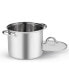 Фото #2 товара Stockpot with Lid, Basics Stainless Steel Soup Pot, 8-Quart