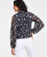 Фото #2 товара Women's Printed Cold-Shoulder Top, Created for Macy's