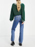 Фото #2 товара Weekday Arrow low rise straight leg jeans in harper blue - MBLUE