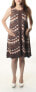 Фото #1 товара Studio M Women's Sleeveless Sheath Dress Scoop Neck Brown S