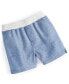 ფოტო #1 პროდუქტის Baby Boys Cotton Chambray Shorts, Created for Macy's