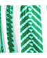 ფოტო #4 პროდუქტის Women's Green Geo Smocked Waist Tapered Leg Pants