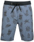 Фото #1 товара Men's Tell No Tales Print 20" Board Shorts