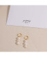 ფოტო #2 პროდუქტის 18K Gold Plated Brass with Freshwater Pearl - Maja Earrings For Women