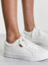 Levi's Malibu trainer in white with red tab logo