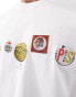 Paul Smith t-shirt with logo badges in white