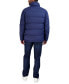 Men's Stand Collar Puffer Jacket with Bib