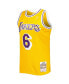 Men's Eddie Jones Gold Los Angeles Lakers 1996-97 Hardwood Classics Swingman Jersey