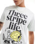 adidas Training t-shirt with three stripe life graphic in green