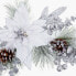 Фото #2 товара Дверная вешалка Новогоднее украшение Shico Рождество Белый Серебристый Пластик Ананасы 73 см
