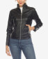 ფოტო #1 პროდუქტის Women's Classic Biker Faux Leather Jacket