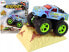 LeanToys Auto Resorak Z Naciągiem Monster Truck Big Foot Gumowe Opony Rampa