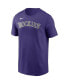 ფოტო #3 პროდუქტის Men's Kris Bryant Purple Colorado Rockies Player Name & Number T-shirt