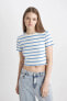 Фото #1 товара Футболка Defacto Coool Fitted Striped Tee