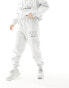 Фото #4 товара ASOS Weekend Collective jogger with varsity logo in grey marl