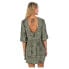 HURLEY Kamila A-Line Long Sleeve Short Dress