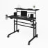 Фото #1 товара Rolling Writing Desk With Height Adjustable Desktop And Moveable Shelf