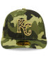 Фото #1 товара Men's Camo Kansas City Royals 2022 Armed Forces Day On-Field Low Profile 59FIFTY Fitted Hat