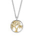 Stříbrný bicolor náhrdelník Strom života ERN-LILTREE-BIG (řetízek, přívěsek)