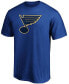 Men's Blue St. Louis Blues Team Primary Logo T-shirt