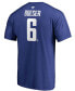 Фото #3 товара Men's Brock Boeser Blue Vancouver Canucks Team Authentic Stack Name and Number T-shirt