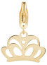 Gold-plated Pendant Crown Happy SHA296