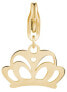 Фото #1 товара Gold-plated Pendant Crown Happy SHA296