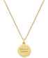 Фото #7 товара kate spade new york 12k Gold-Plated Initials Pendant Necklace, 17" + 3" Extender