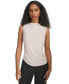 Фото #1 товара Women's High-Neck Ruched-Side Sleeveless Top