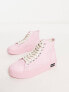 Good News Juice high top chunky trainers in pink