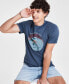 Фото #3 товара Men's Catch the Waves Graphic T-Shirt, Created for Macy's